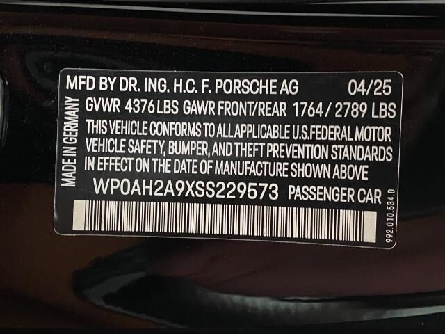 2025 Porsche 911 Carrera S Appleton WI