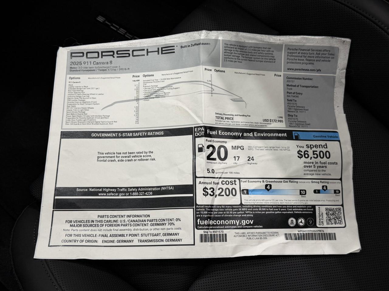 2025 Porsche 911 Carrera S Newark DE