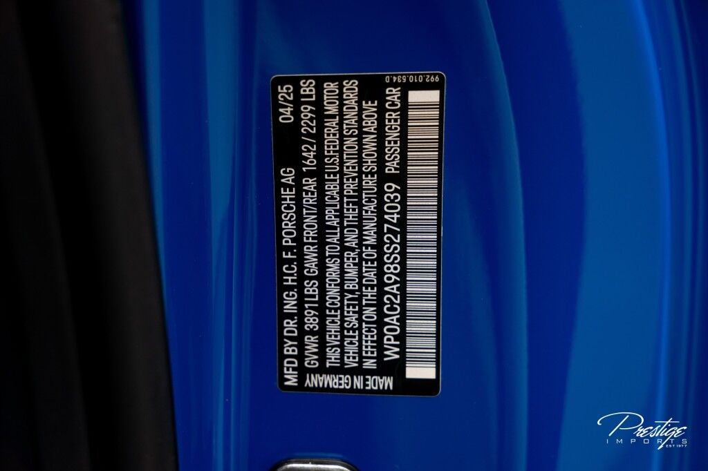 2025 Porsche 911 GT3 North Miami Beach FL