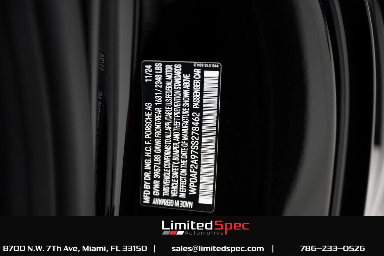 2025 Porsche 911 GT3 RS COUPE 2D Miami FL