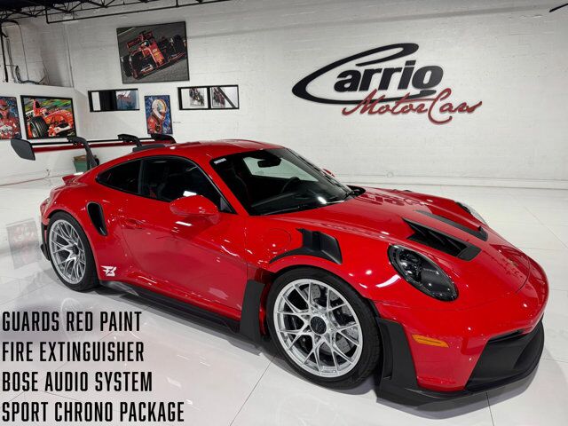 2025 Porsche 911 GT3 RS Guards Red paint, comfort seats, Bose audio system, interior carbon trim AND MUCH MORE!!