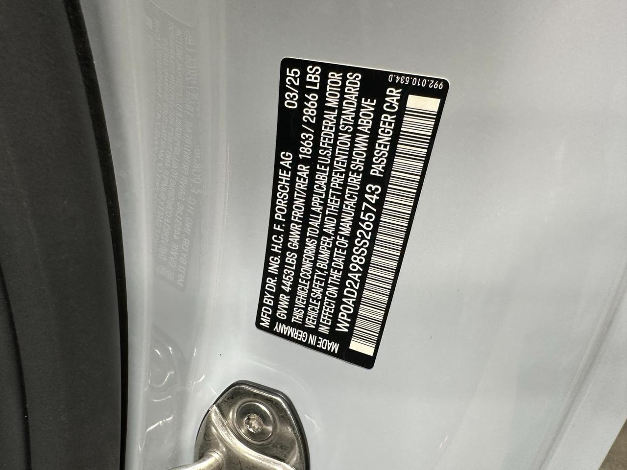 2025 Porsche 911 Turbo 50 Years Houston TX