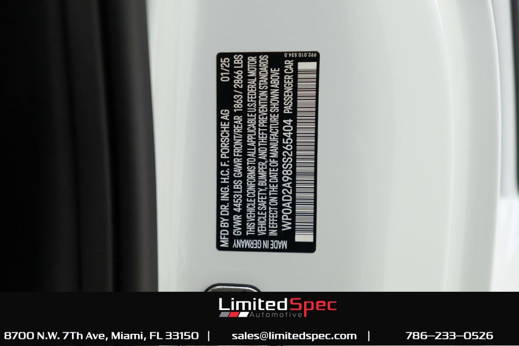 2025 Porsche 911 Turbo S Miami FL
