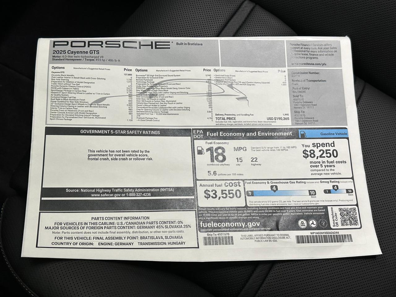 2025 Porsche Cayenne GTS Newark DE