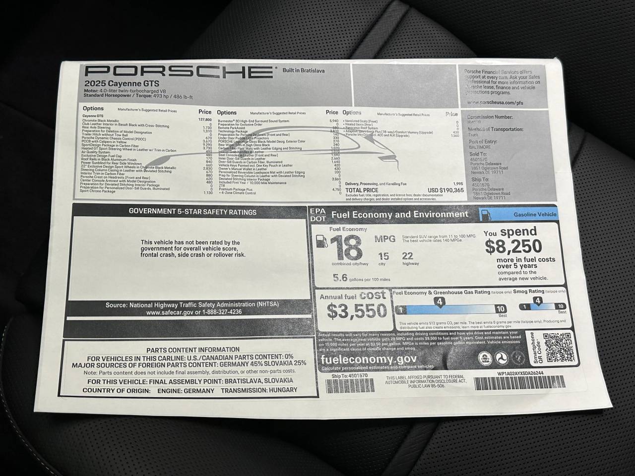 2025 Porsche Cayenne GTS Newark DE