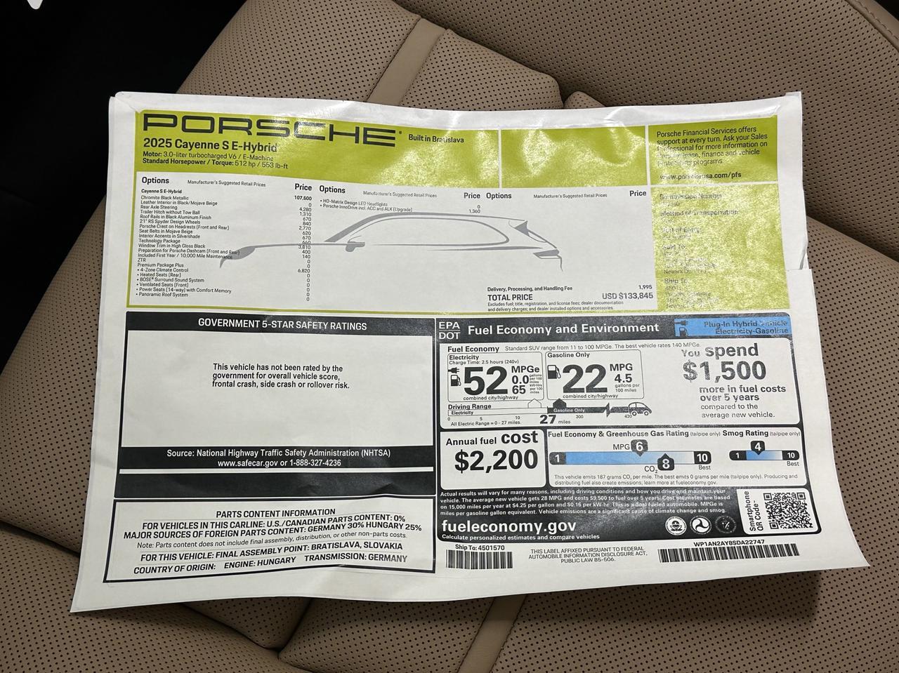 2025 Porsche Cayenne S E-Hybrid Newark DE