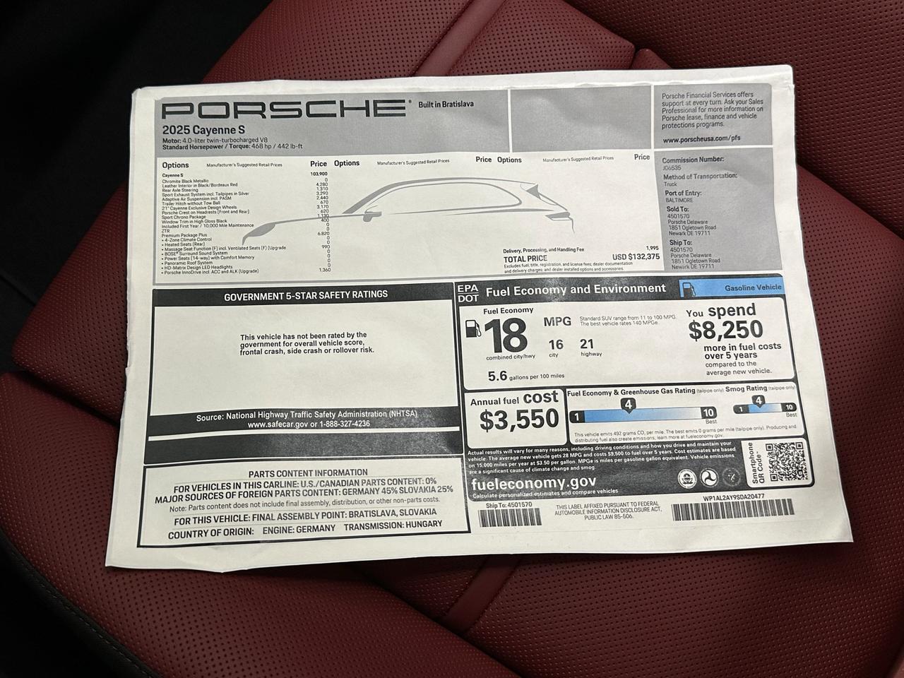 2025 Porsche Cayenne S Newark DE