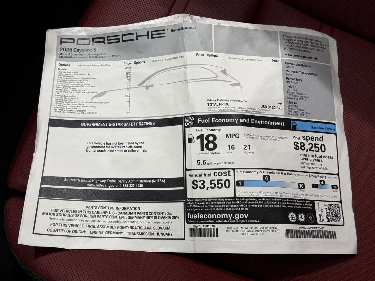 2025 Porsche Cayenne S Newark DE