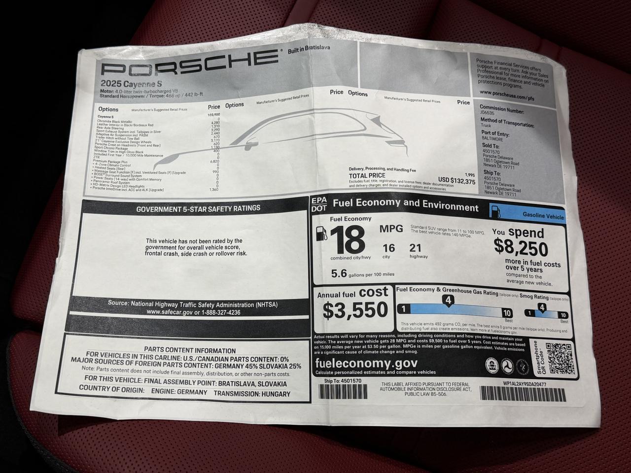 2025 Porsche Cayenne S Newark DE