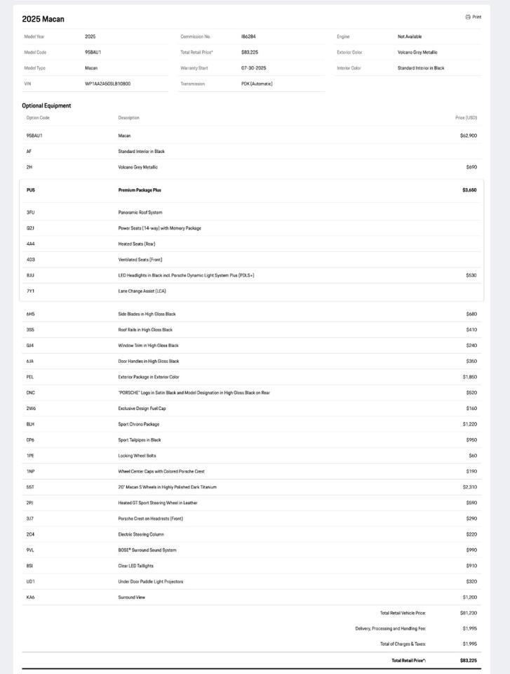 2025 Porsche Macan Pompano Beach FL