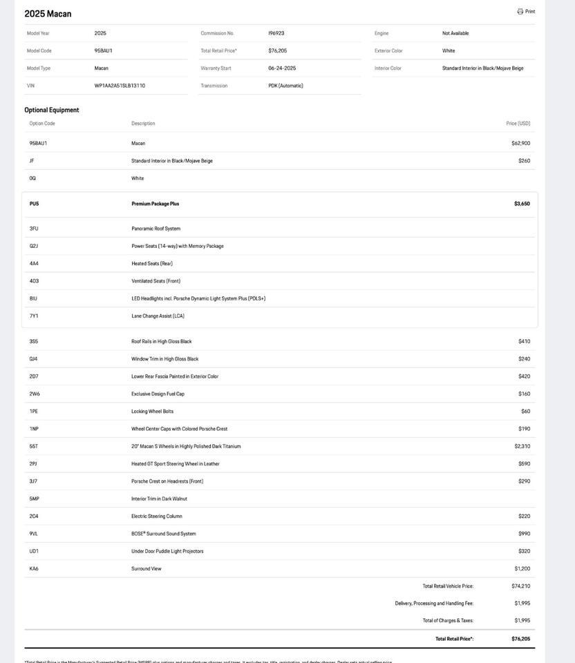 2025 Porsche Macan Pompano Beach FL