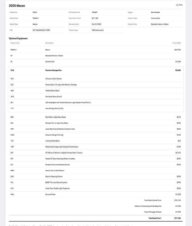 2025 Porsche Macan Pompano Beach FL