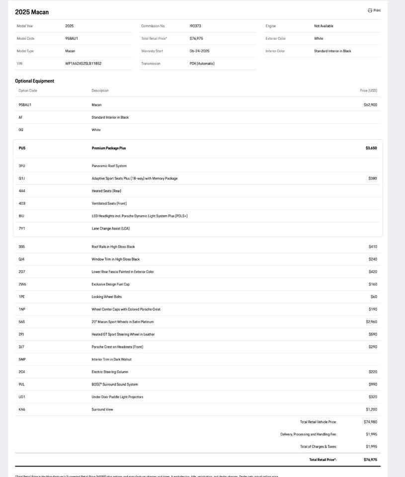 2025 Porsche Macan Pompano Beach FL