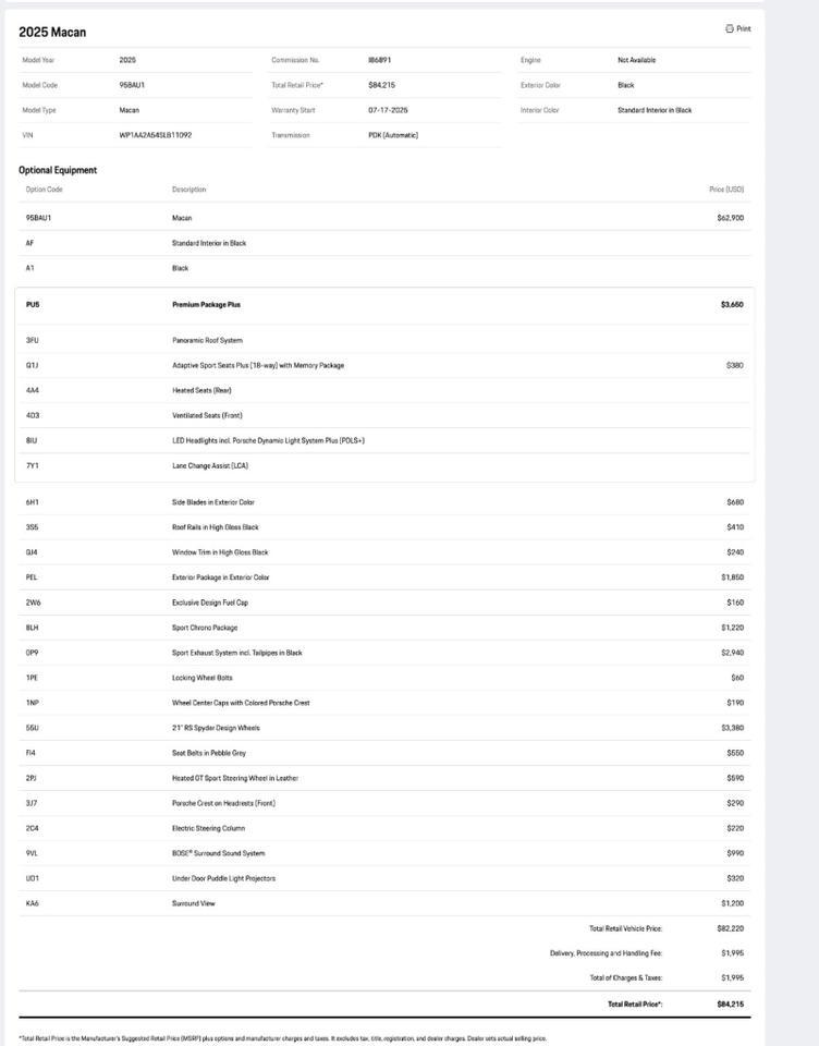 2025 Porsche Macan Pompano Beach FL
