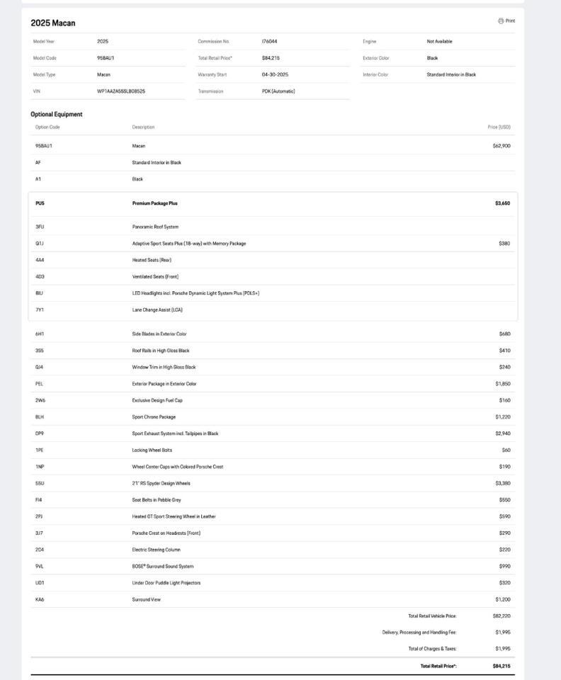 2025 Porsche Macan Pompano Beach FL