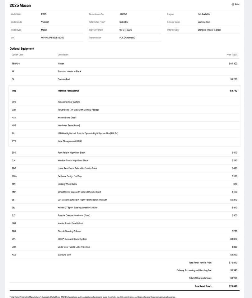 2025 Porsche Macan Pompano Beach FL