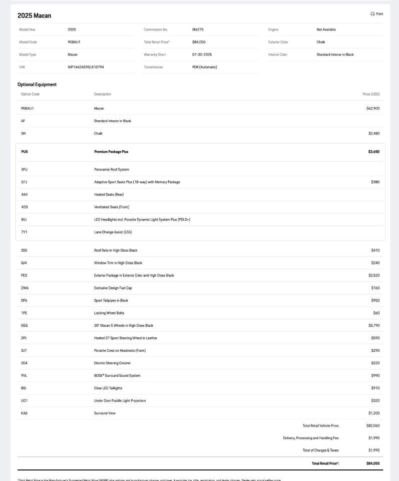 2025 Porsche Macan Pompano Beach FL