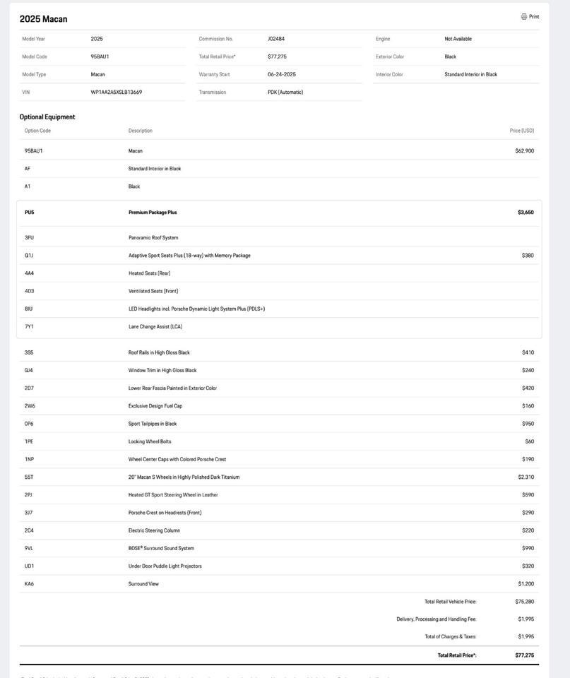 2025 Porsche Macan Pompano Beach FL