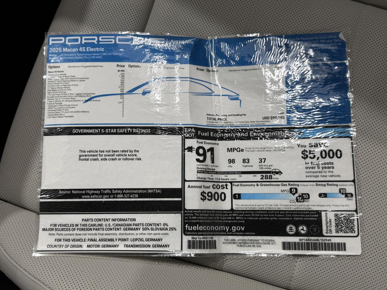 2025 Porsche Macan Electric 4S Newark DE