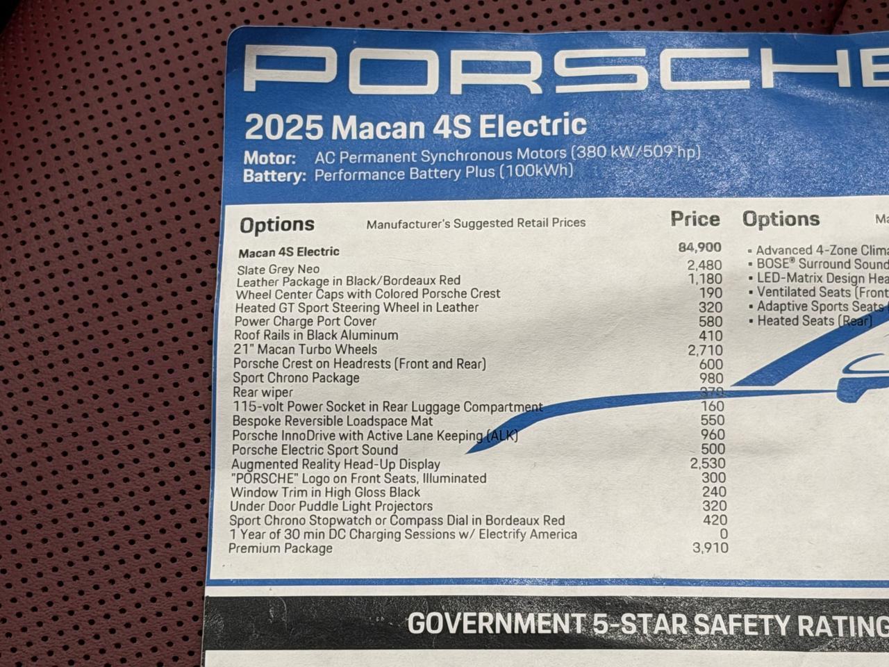 2025 Porsche Macan Electric 4S Newark DE