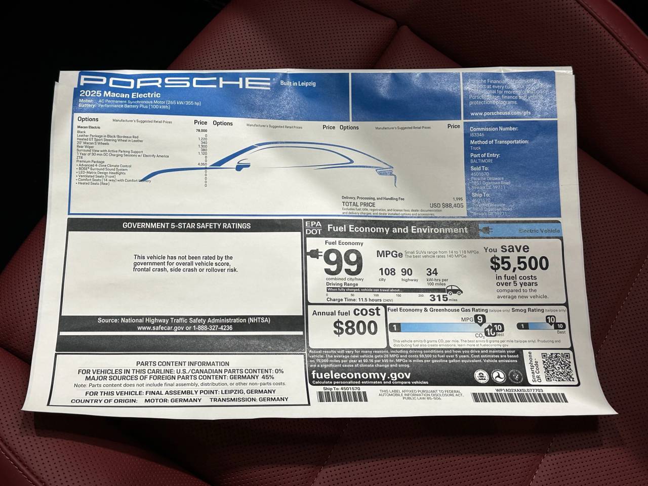 2025 Porsche Macan Electric Newark DE
