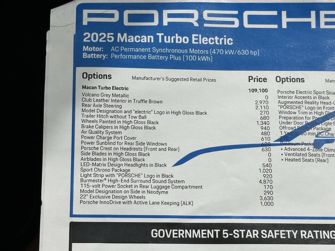 2025 Porsche Macan Electric Turbo Newark DE