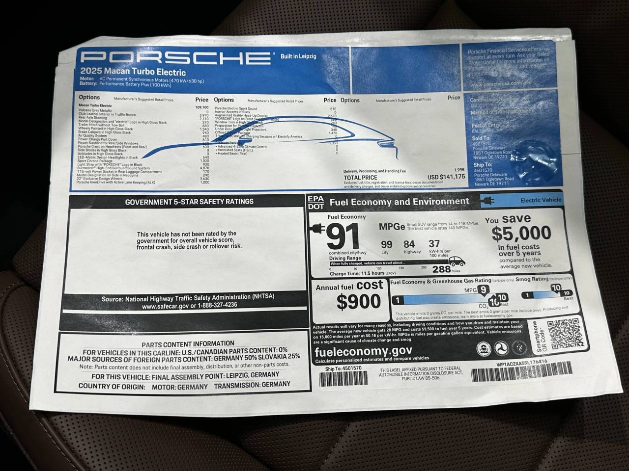2025 Porsche Macan Electric Turbo Newark DE