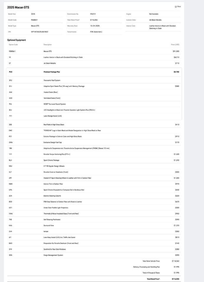 2025 Porsche Macan GTS Pompano Beach FL