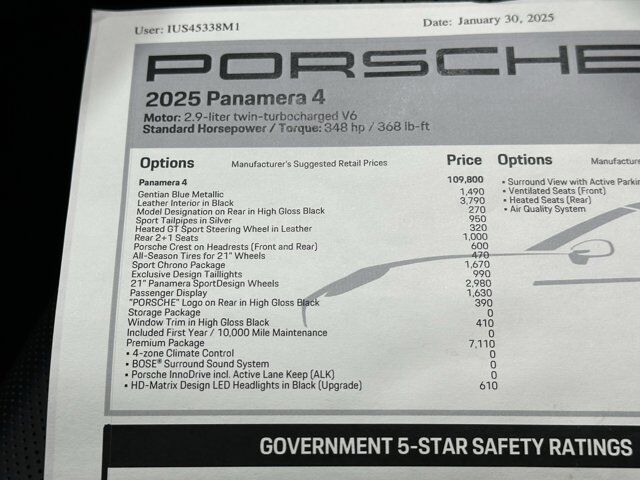 2025 Porsche Panamera 4 Newark DE