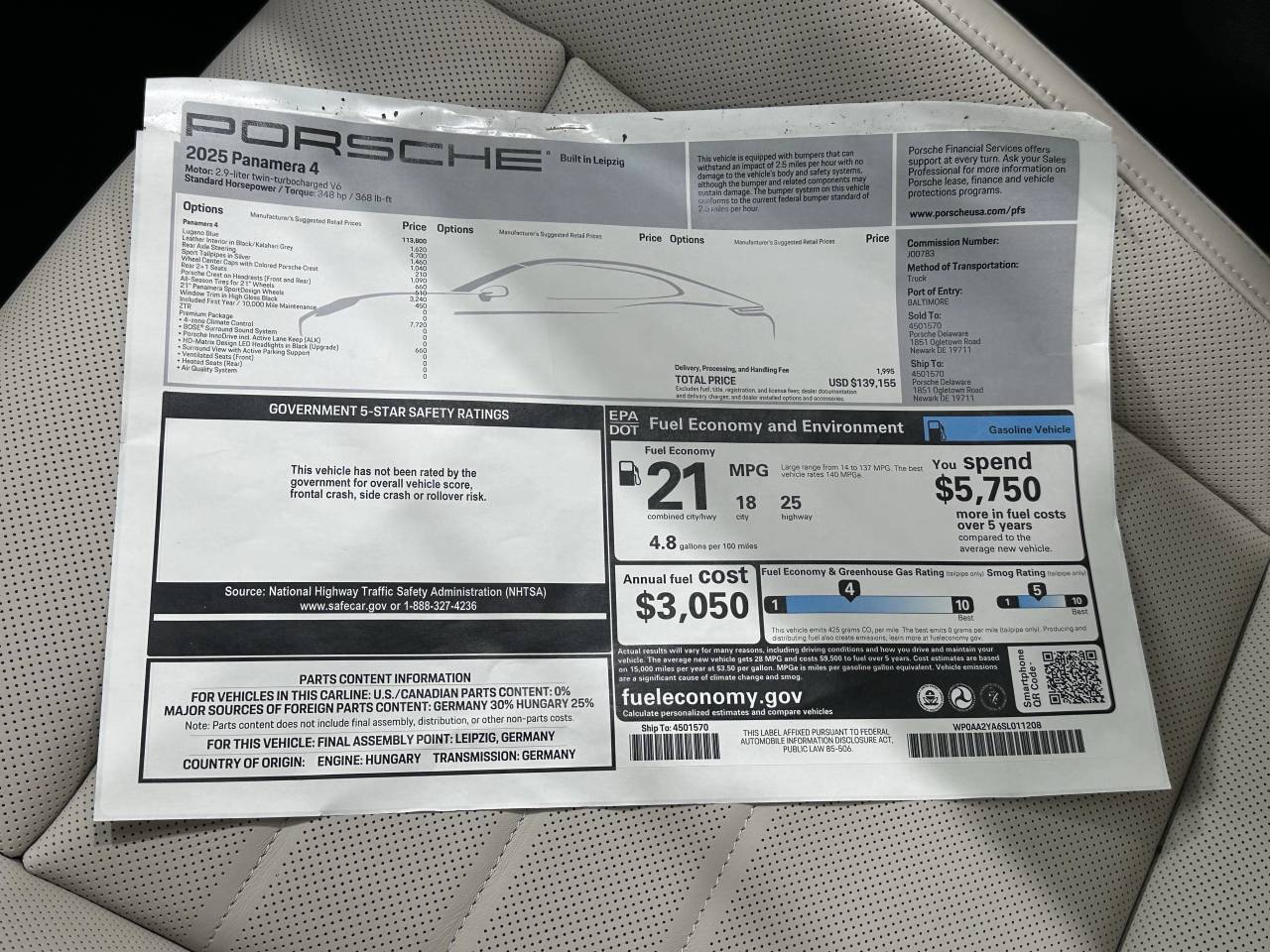 2025 Porsche Panamera 4 Newark DE