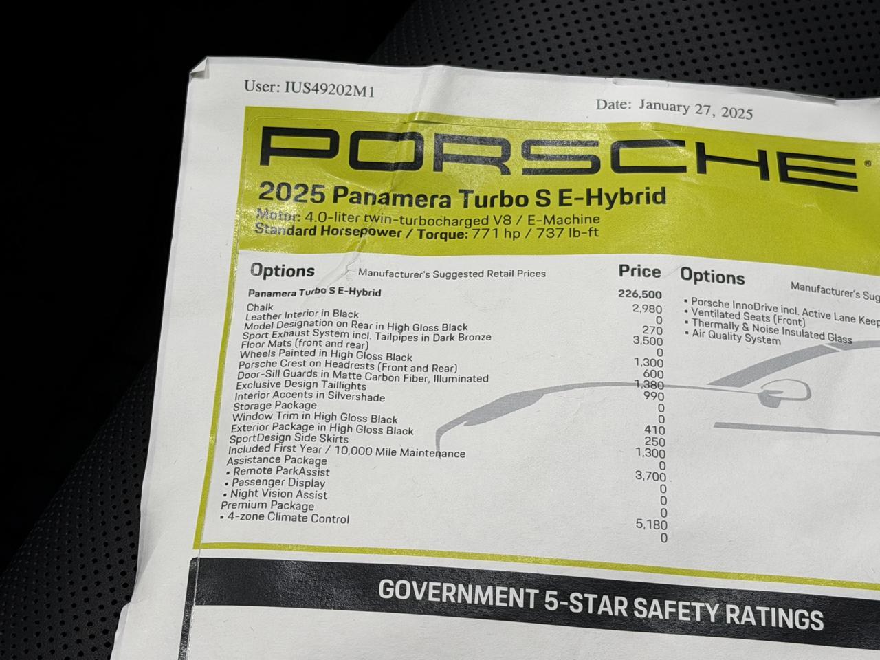 2025 Porsche Panamera Turbo S E-Hybrid Newark DE