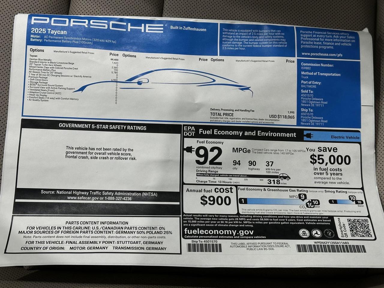 2025 Porsche Taycan Newark DE