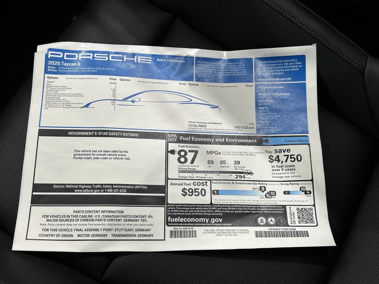 2025 Porsche Taycan 4 Newark DE
