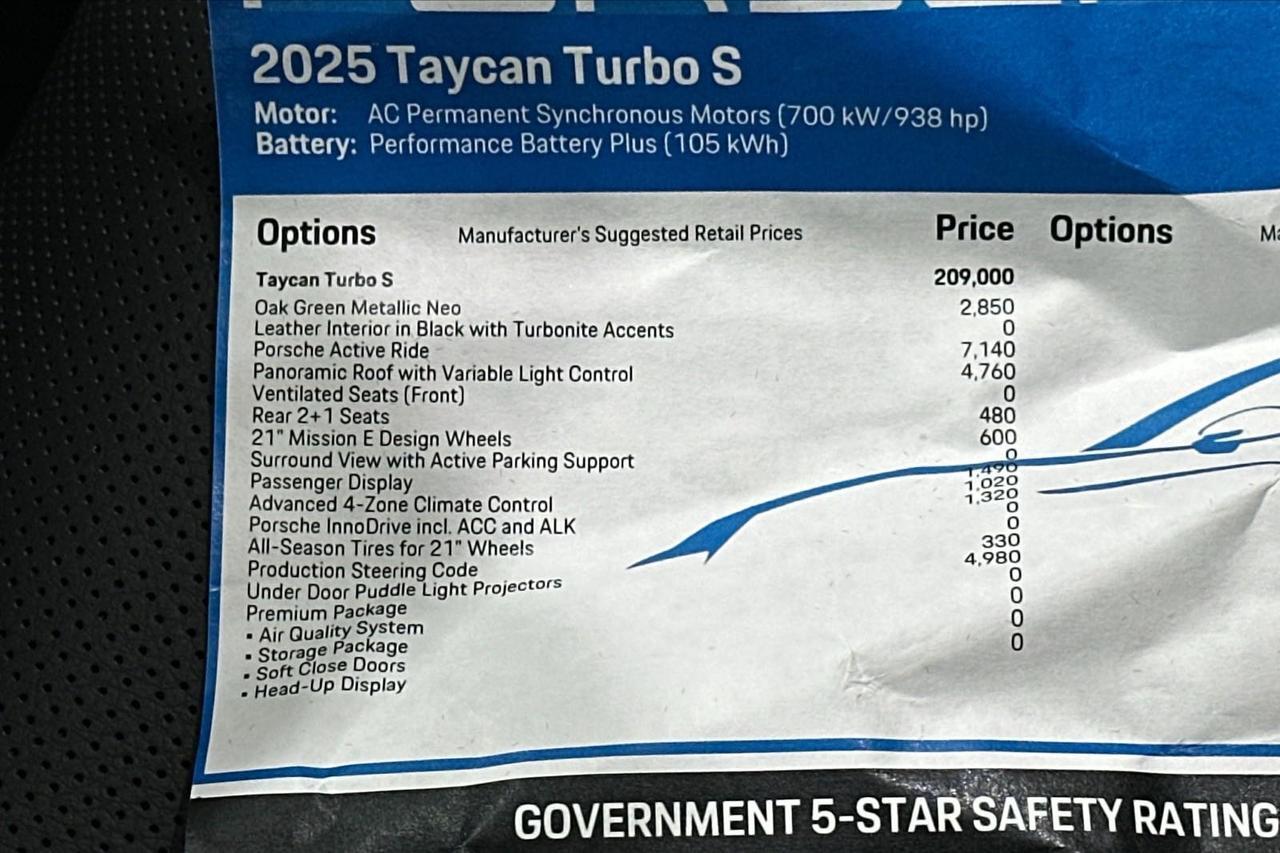 2025 Porsche Taycan Turbo S Newark DE
