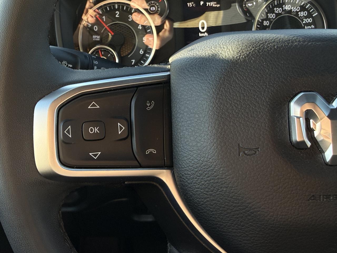 2025 Ram 1500 Big Horn Crew Cab 4x4 | Low KMs | Sport Appearance Pkg | Cloth Heated Seats | Remote Start Redwater AB