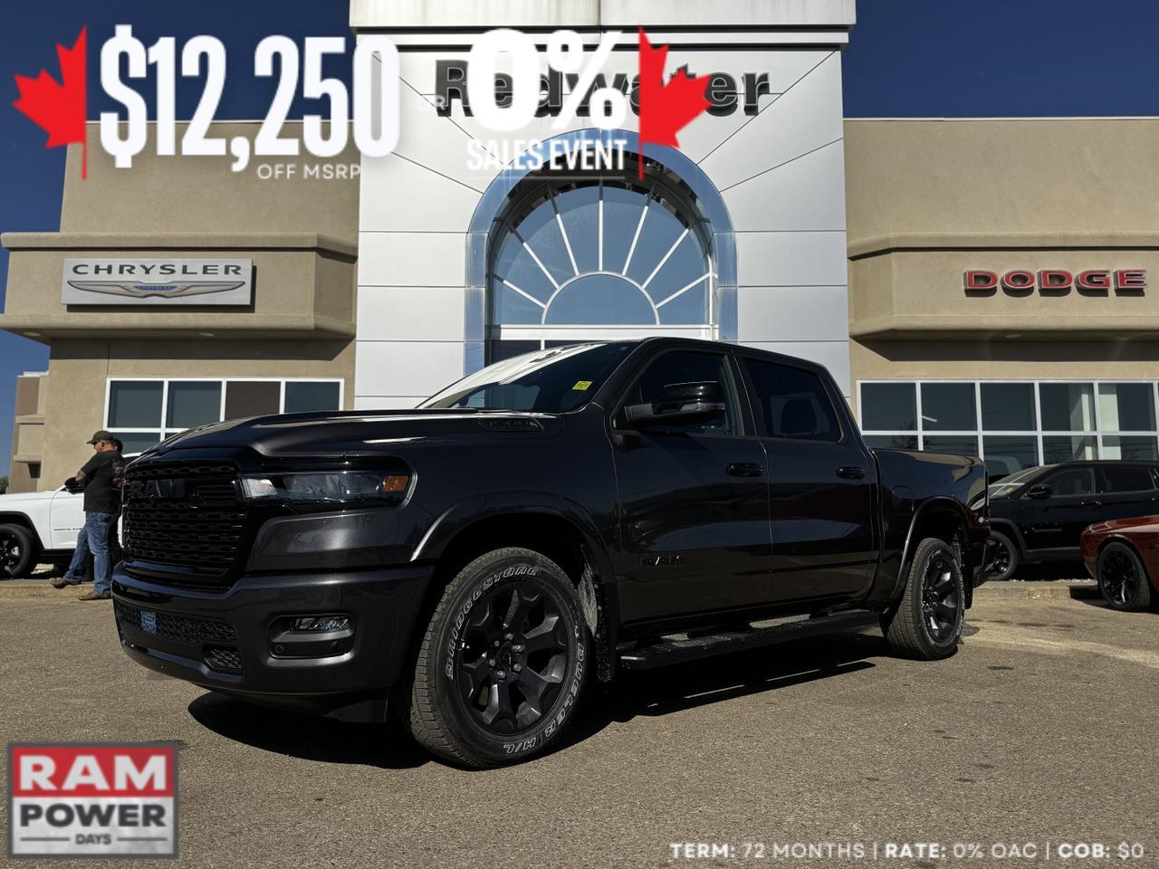 2025 Ram 1500 Big Horn Night Edition Crew Cab 4x4 | 3L Hurricane | Heated Seats | NAV | Alpine Audio