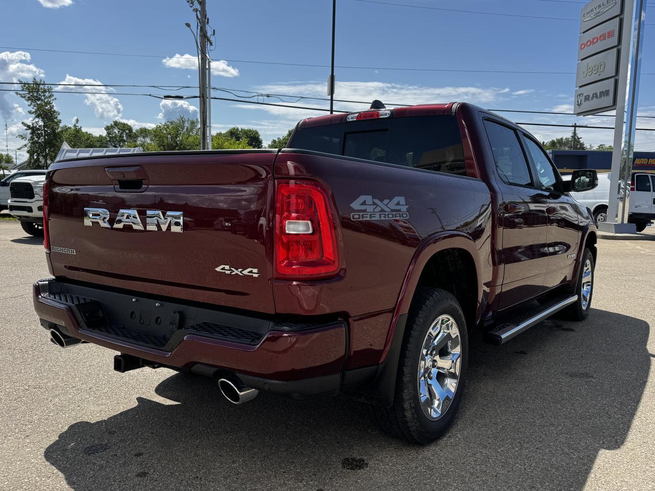 2025 Ram 1500 Big Horn Sport Crew Cab 4x4 | 3L Hurricane | Heated Seats | Alpine | NAV Redwater AB