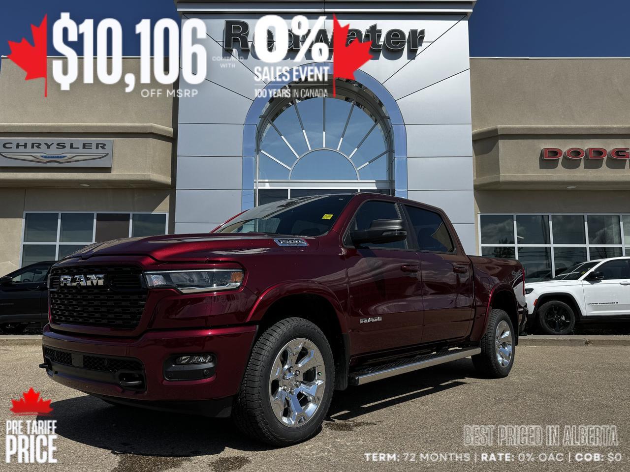 2025 Ram 1500 Big Horn Sport Crew Cab 4x4 | 3L Hurricane | Heated Seats | Alpine | NAV