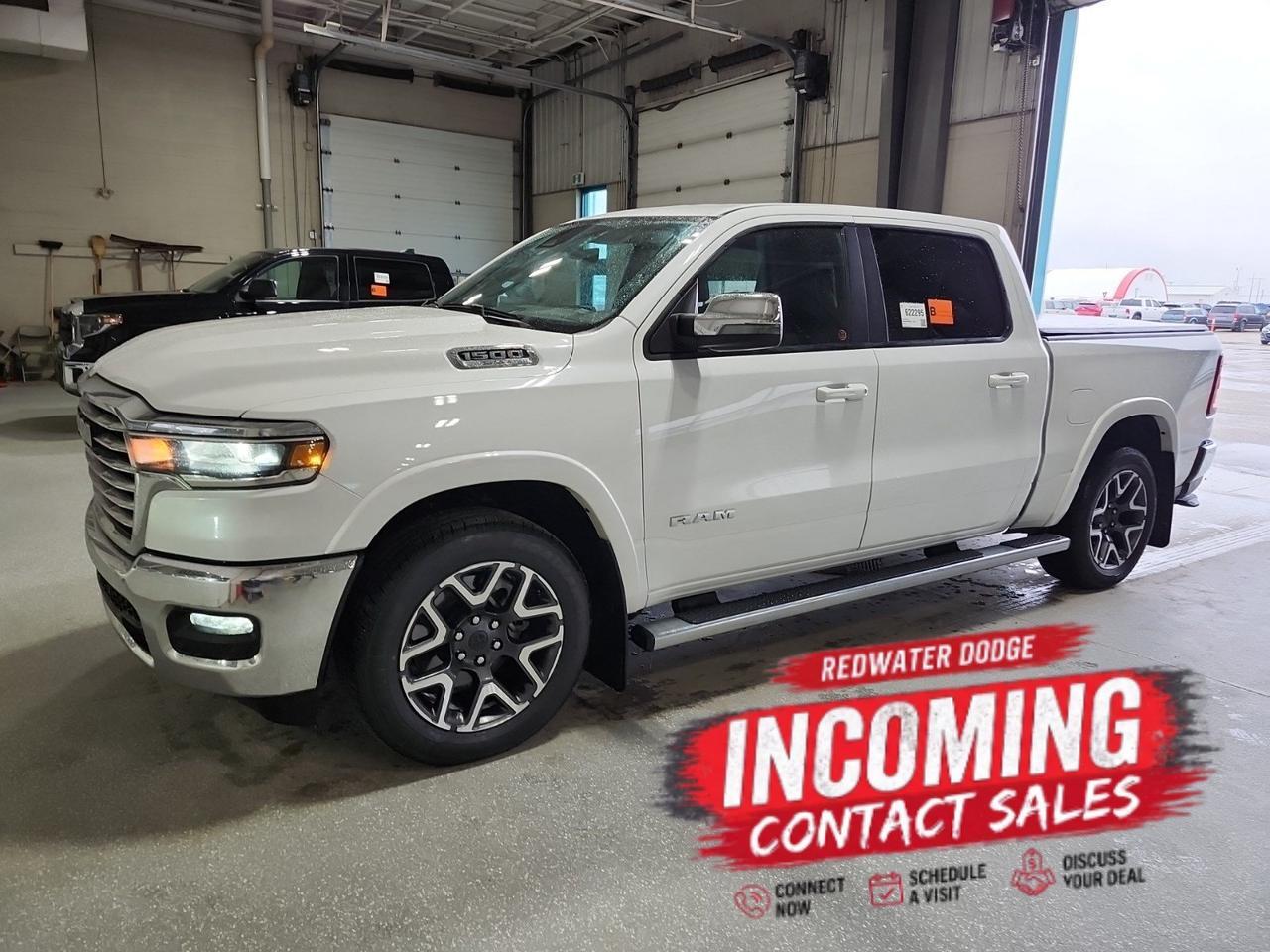 2025 Ram 1500 Laramie Crew Cab 4x4 | 3L Hurricane Twin Turbo | Heated Vented Leather Seats | NAV | 12IN Display