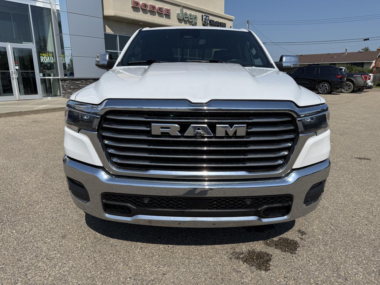 2025 Ram 1500 Laramie Crew Cab 4x4 | 3L Hurricane Twin Turbo | Heated Vented Leather Seats | NAV | 12IN Display Redwater AB