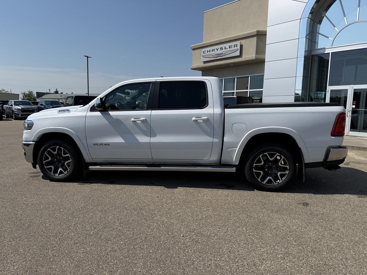2025 Ram 1500 Laramie Crew Cab 4x4 | 3L Hurricane Twin Turbo | Heated Vented Leather Seats | NAV | 12IN Display Redwater AB