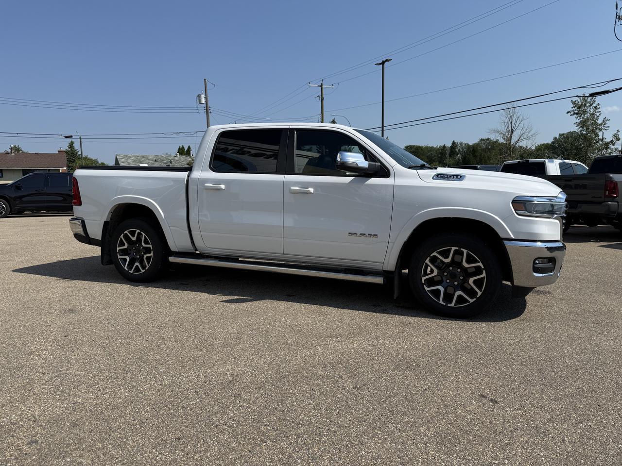 2025 Ram 1500 Laramie Crew Cab 4x4 | 3L Hurricane Twin Turbo | Heated Vented Leather Seats | NAV | 12IN Display Redwater AB