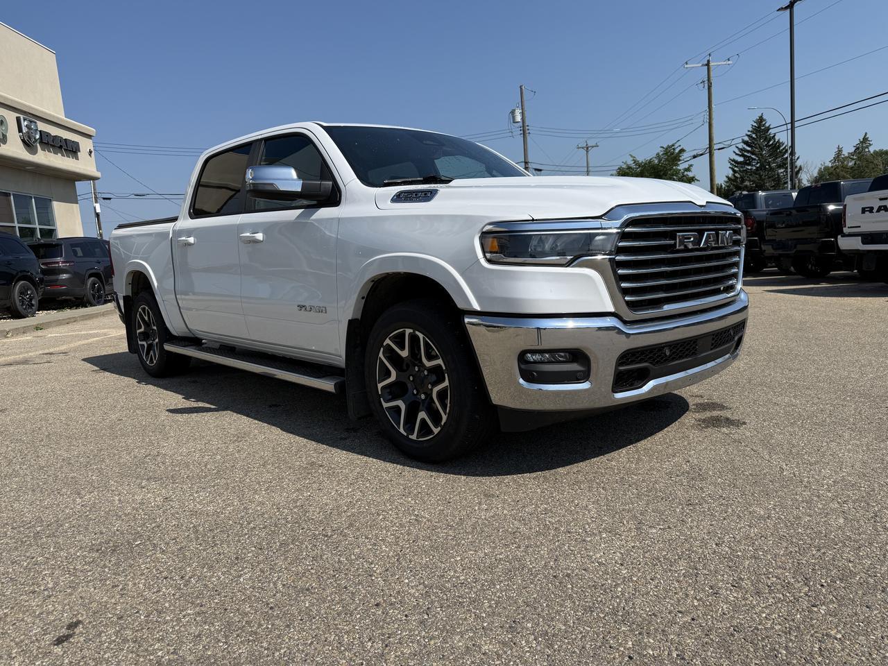 2025 Ram 1500 Laramie Crew Cab 4x4 | 3L Hurricane Twin Turbo | Heated Vented Leather Seats | NAV | 12IN Display Redwater AB