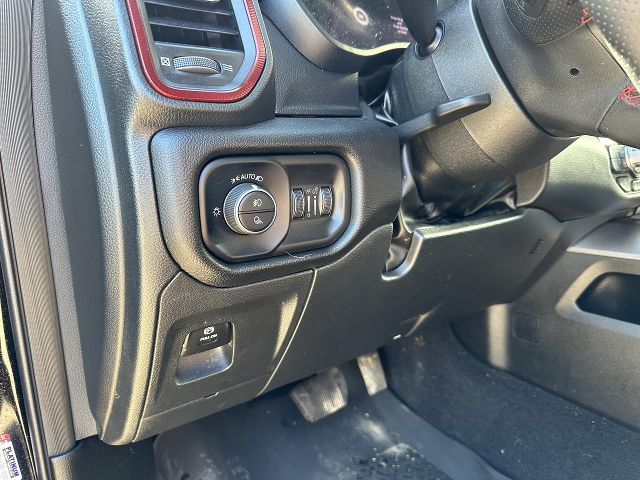 2025 Ram 1500 Rebel Crew Cab 4x4 | Low KMs | 3L Hurricane | Black w Red Inserts | 12IN Display | NAV Redwater AB