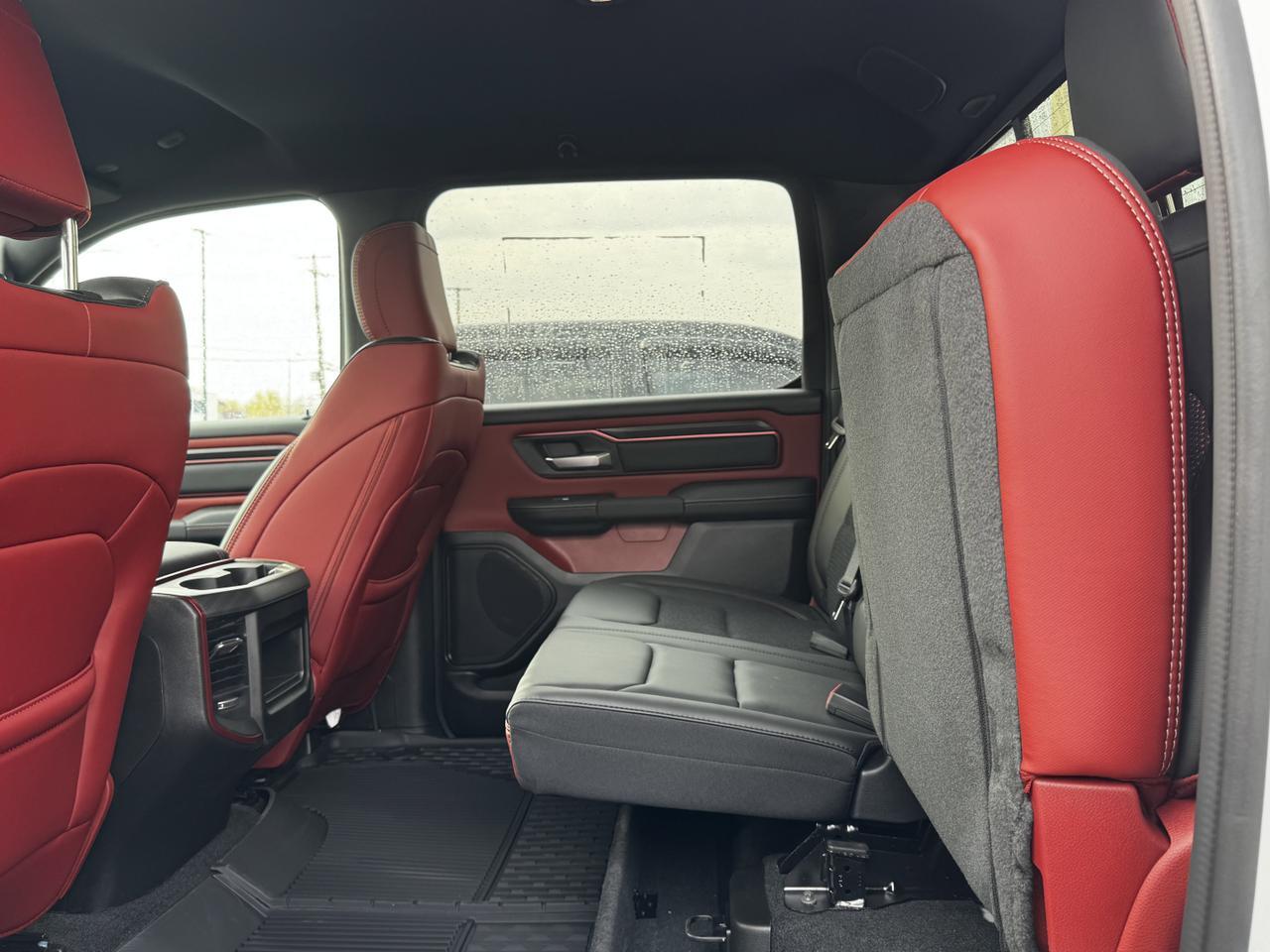 2025 Ram 1500 Rebel Crew Cab 4x4 | MILK MAN |  Rig Ready Ram | 3L Hurricane | Cloth Vinyl | Red Inserts Redwater AB