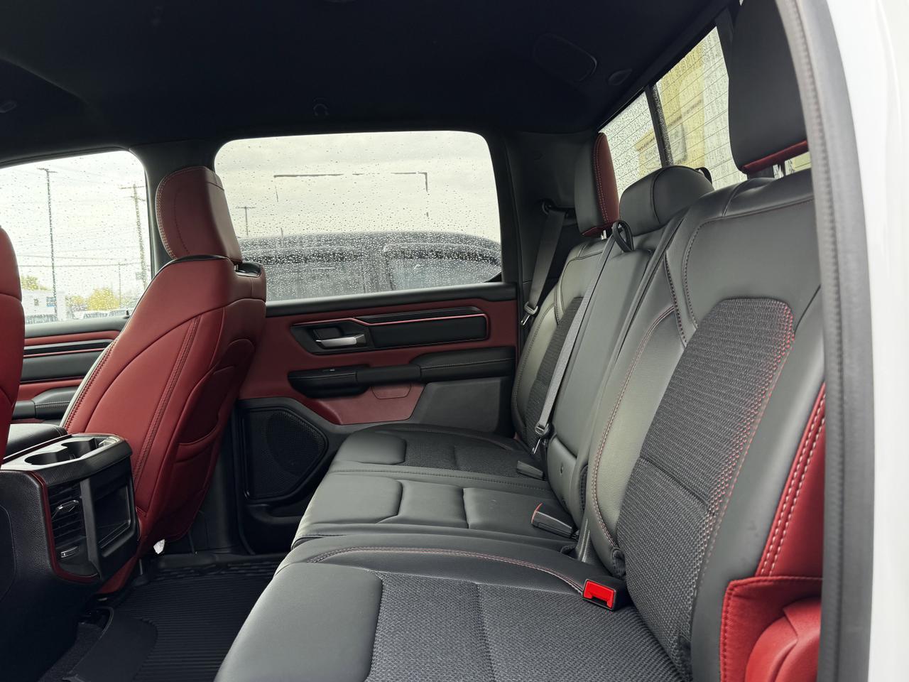 2025 Ram 1500 Rebel Crew Cab 4x4 | MILK MAN |  Rig Ready Ram | 3L Hurricane | Cloth Vinyl | Red Inserts Redwater AB