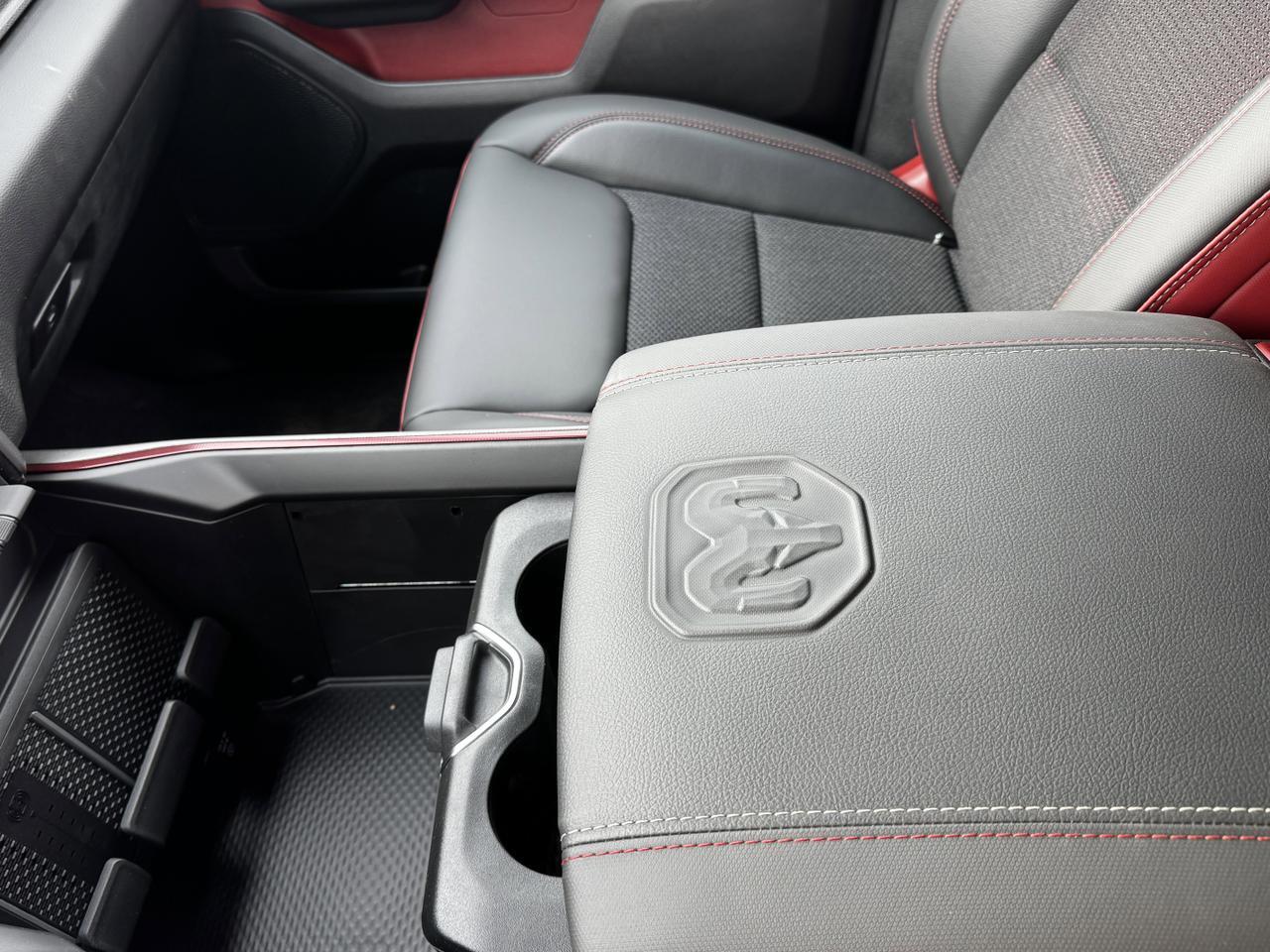2025 Ram 1500 Rebel Crew Cab 4x4 | MILK MAN |  Rig Ready Ram | 3L Hurricane | Cloth Vinyl | Red Inserts Redwater AB