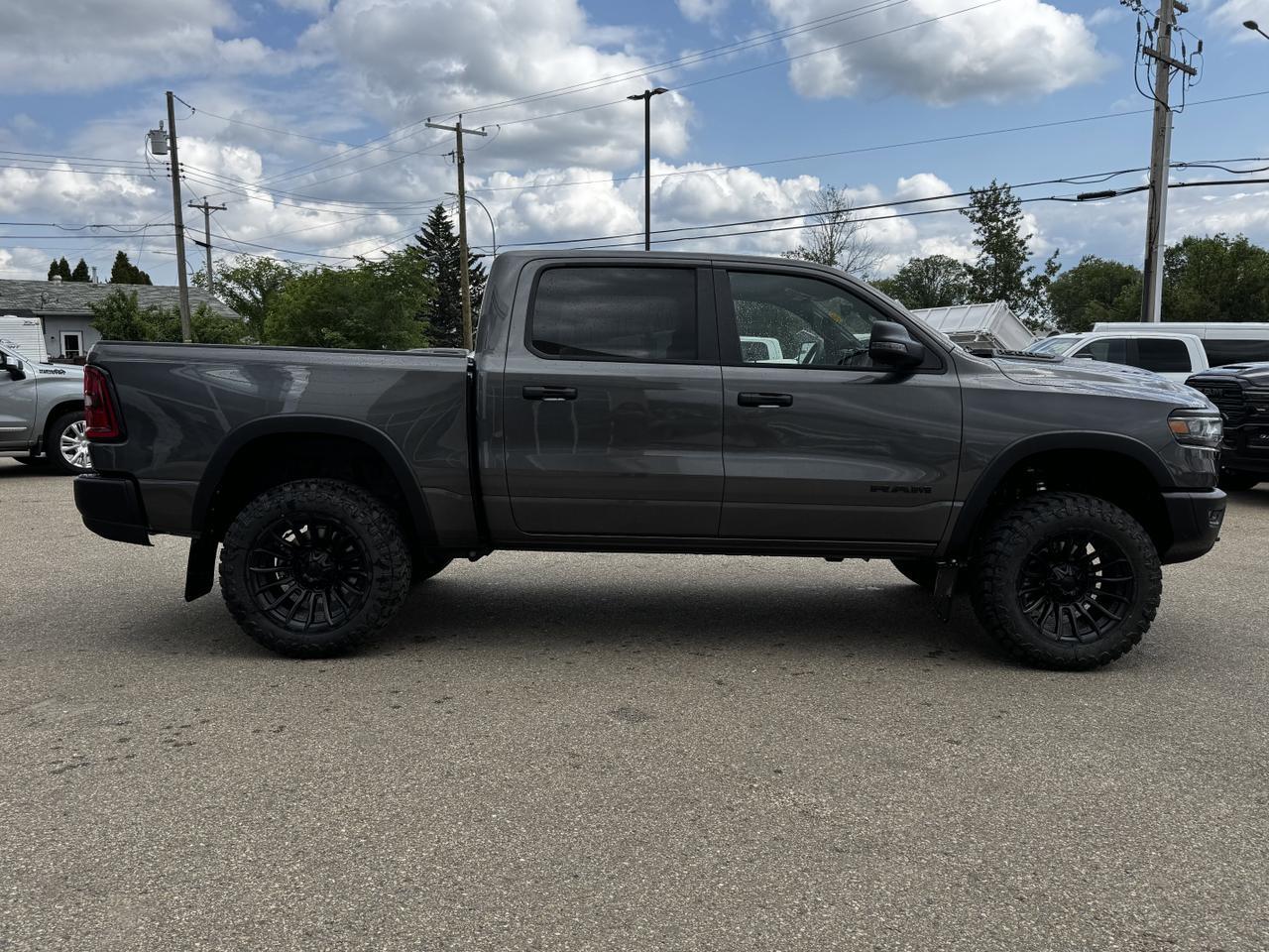 2025 Ram 1500 Rebel Crew Cab 4x4 | Rig Ready RAM LIFTED | 3L Hurricane Twin Turbo | Heated Seats | Offroad Package Redwater AB