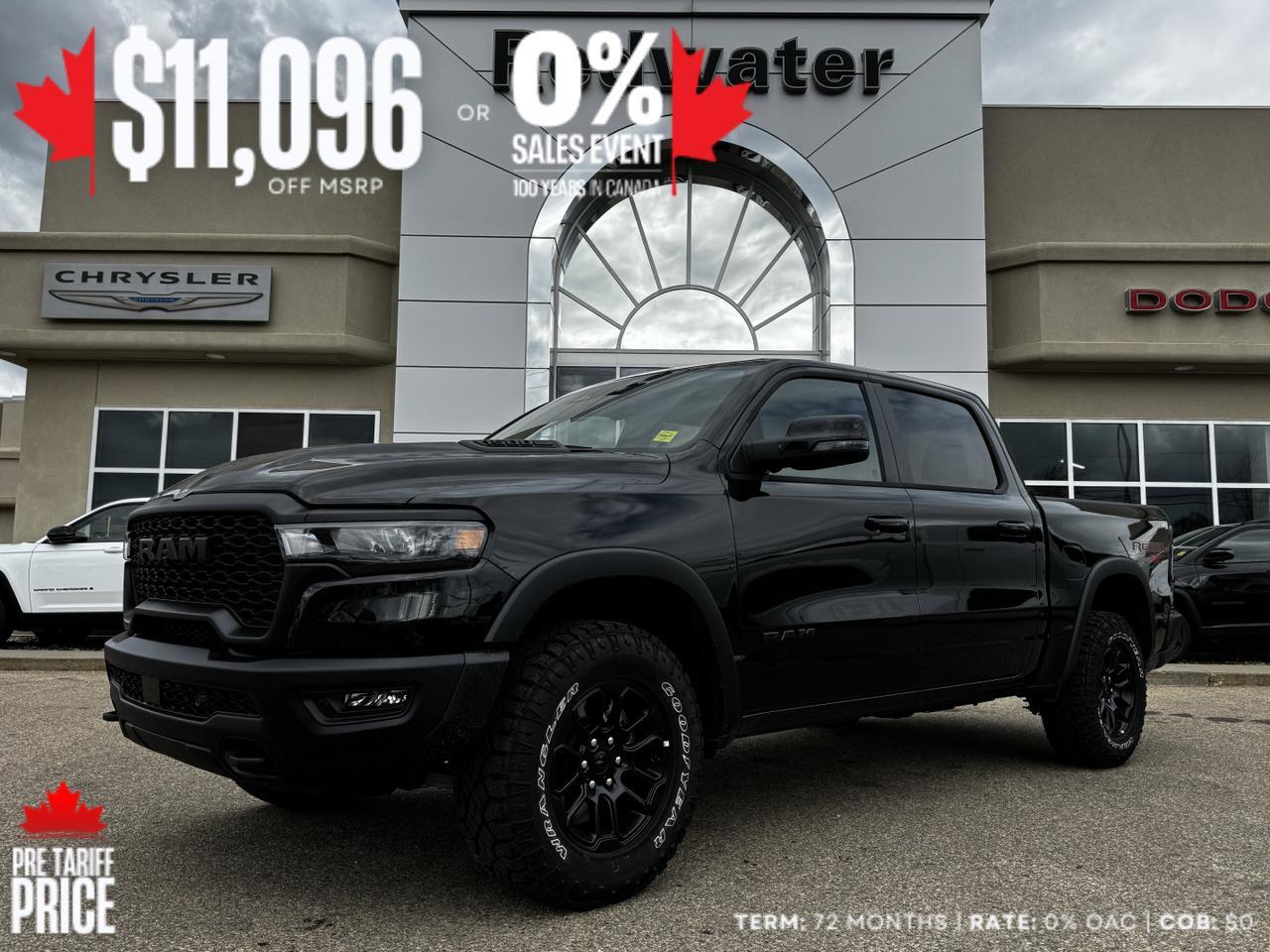 2025 Ram 1500 Rebel X Crew Cab 4x4 | Hurricane Twin Turbo | Leather | NAV | Heated Seats | harmon kardon