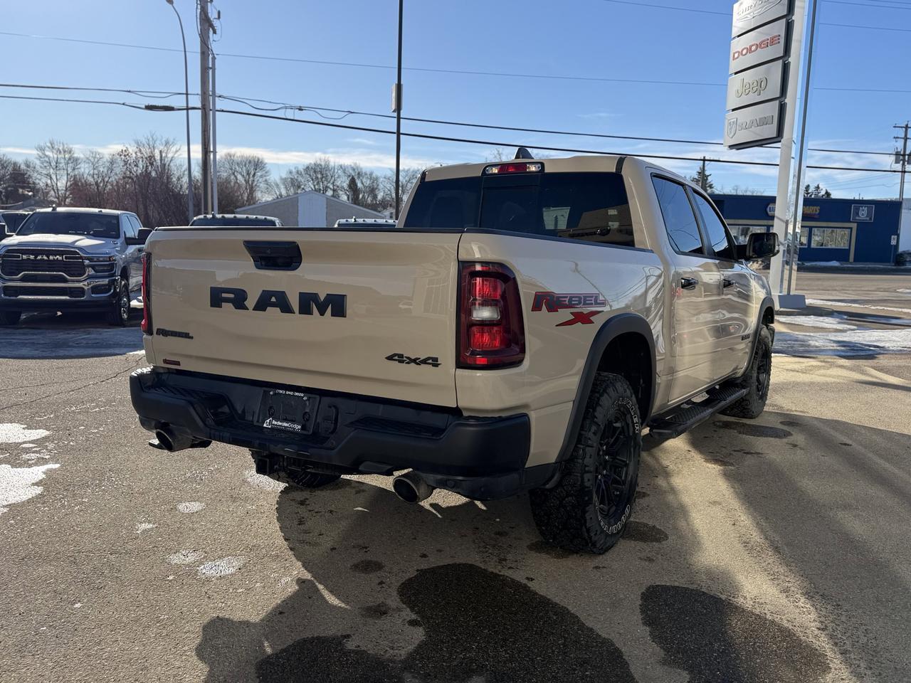 2025 Ram 1500 Rebel X Crew Cab 4x4 | Leather | Pano SunRoof | Level 2 Equip Pkg | Box Liner | Heated Seats | Nav Redwater AB